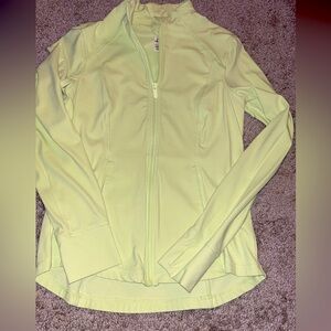 Pale green workout jacket